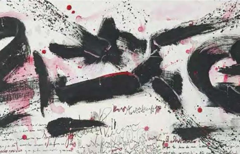 León Ferrari Emilio Fatuzzo Acrílico sobre papel y madera