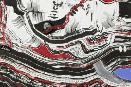 Luis Felipe Noé - Emilio Fatuzzo Acrílico sobre papel y madera