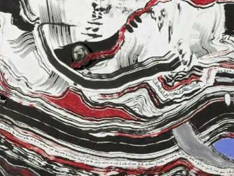 Luis Felipe Noé - Emilio Fatuzzo Acrílico sobre papel y madera