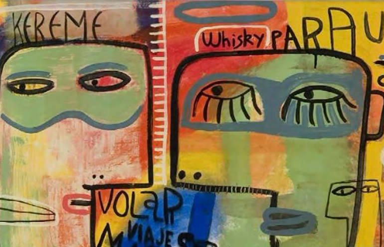 Milo Lockett - Emilio Fatuzzo Esmalte Sintético sobre tela