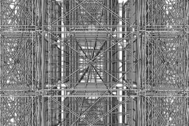 Pablo Siquier - 1213 charcoal on paper