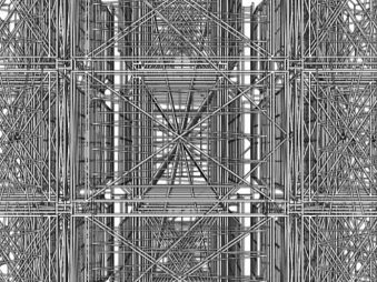 Pablo Siquier - 1213 charcoal on paper