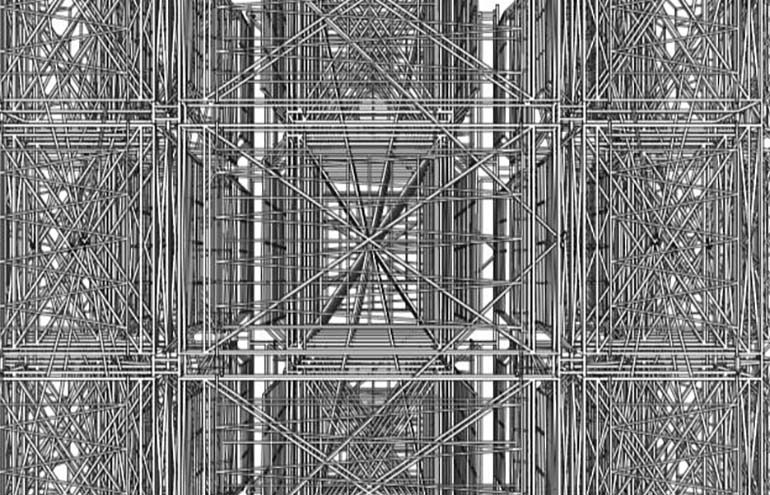 Pablo Siquier - 1213 charcoal on paper
